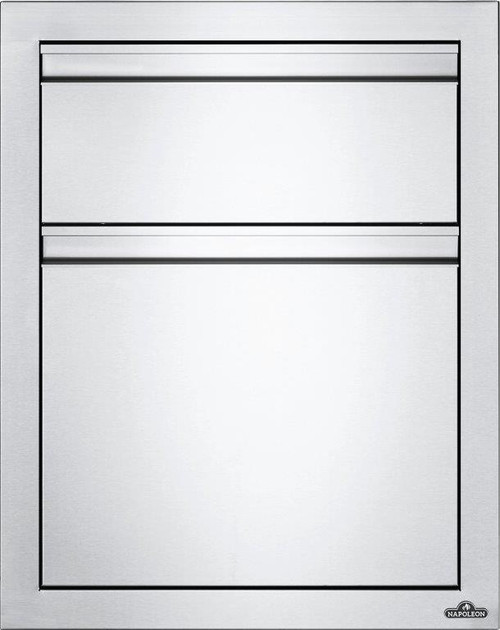 18" X 24" Double Drawer: Waste Bin