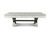 Side view showing the CrissyCross Slate Pool Table with the optional dining top (sold separately), transforming it into a stylish dining table while retaining its elegant design.