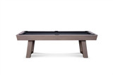Doc & Holliday Bowie Pool Table in a stunning glazed pearl finish, showcasing its maple wood construction, leather drop pockets, and professional-grade slate surface.