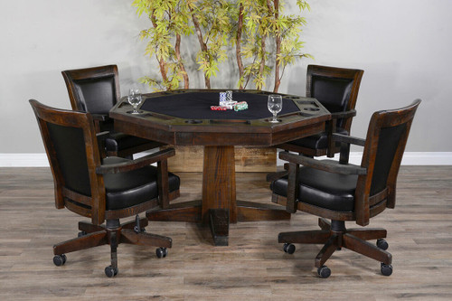 Henry Poker Table with chairs by Sawyer Twain