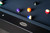 The Jackie's Pool Table by Doc & Holliday, proudly featuring the iconic stainless steel 'Made in the USA' logo. Crafted with precision and fully customizable, exclusively available at Sawyer Twain.