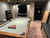 Plank & Hide Beaumont Pool Table in Distressed Brown. Exclusively available at Sawyer Twain USA.