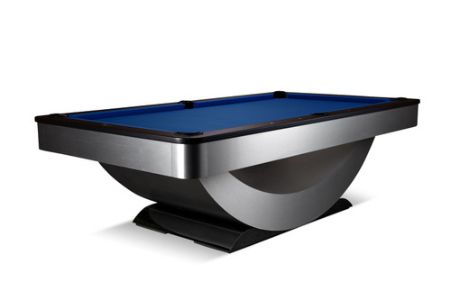 A high-resolution, front-facing product shot set against a pristine white background, highlighting the reverse rainbow finish, sleek upper black rails, and silver brushed white metallic base in all their refined detail.