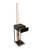 The same sleek stainless steel rack, now holding multiple billiard cue sticks and balls, displayed on a white background. Highlights its functional storage capacity and luxury appeal.
