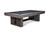 The Vancouver Slate Pool Table by American Heritage Billiards, shown in exclusive Gray Marble finish, photographed at a ¾ angle on a clean white background. The rich gray tones and reeded wood legs bring bold texture to this modern statement piece—perfect for customers searching “gray finish pool table with reeded legs,” “modern slate pool table exclusive Sawyer Twain,” or “convertible gray marble billiards table.”