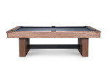 Profile image highlighting the Vancouver's linear silhouette and architecturally inspired reeded base. Built through a collaboration between American Heritage Billiards and Sawyer Twain, the Honey Ash finish is exclusive to Sawyer Twain and brings a furniture-grade warmth to upscale interiors.

