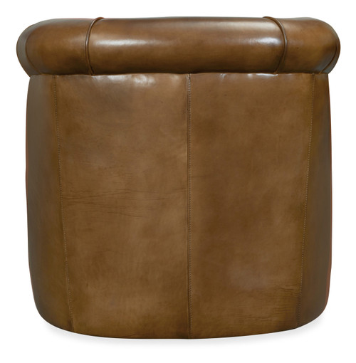 Hooker Furniture Axton Swivel Leather Club Chair