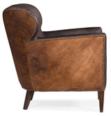 Hooker Furniture Kato Leather Club Chair w/ Dark HOH