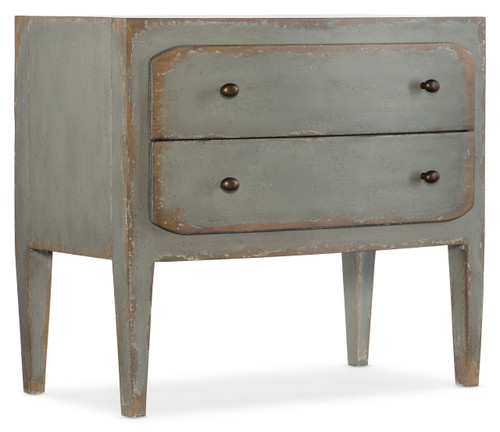 Hooker Furniture Ciao Bella Two-Drawer Nightstand- Speckled Gray