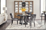 Hooker Furniture Chapman Shou Sugi Ban Petite Round Dining Table