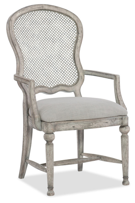 Hooker Furniture Boheme Gaston Metal Back Arm Chair - 2 per carton/price ea