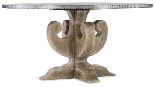 Hooker Furniture Boheme Ascension 60in Zinc Round Dining Table