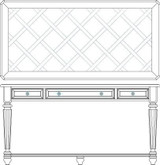 Hooker Furniture Brookhaven Leg Desk