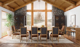 Hooker Furniture Big Sky Trestle Dining Table w/2-20in leaves