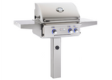 American Outdoor Pedestal Built-in Gas Grill | Sawyer Twain