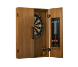 American Heritage Alta Dartboard Cabinet in Brushed Walnut ($325)