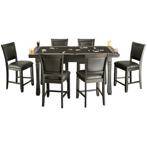 Burlington Game Table Set | Peppercorn