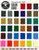 Championship Invitational Felt Color Swatch Card displaying an array of premium, spill-proof felt colors. Ideal for selecting the perfect match for billiard or pool tables.