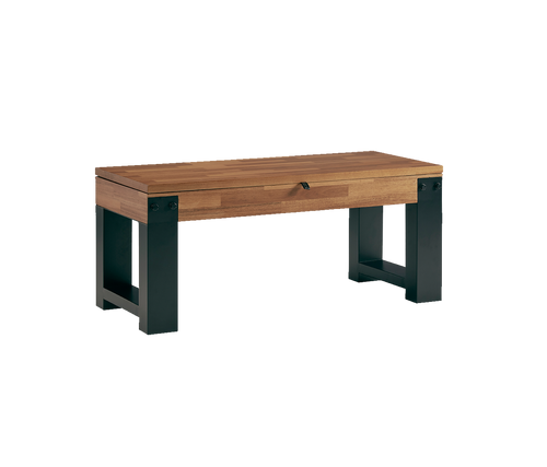 American Heritage Knoxville Multi-functional Storage Bench in Acacia ($900)