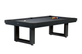 Lanai Outdoor Slate Pool Table in Black with sleek modern design, weather-resistant finish, and professional-grade slate surface.