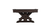 Detail view of the Otis Slate Pool Table's X-style leg base with Smokehouse finish, exposed joinery, and steel hardware for an industrial-farmhouse look


